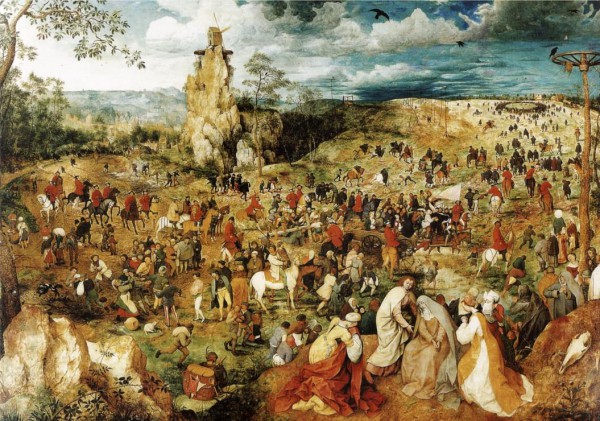 GRAFIKA, Grafika-00701, 3663384007019, PUZZLE ARTE GRAFIKA BRUEGHEL SALITA AL CALVARIO PITTURA FIAMMINGA 1000 PZ