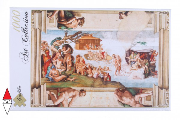 GRAFIKA, Grafika-01116, 3663384011160, PUZZLE ARTE GRAFIKA MICHELANGELO LA CAPPELLA SISTINA RINASCIMENTO 1000 PZ