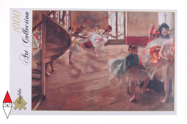 GRAFIKA, Grafika-00133, 3663384001338, PUZZLE ARTE GRAFIKA EDGAR DEGAS LA REPETITION 1874 IMPRESSIONISMO 1000 PZ