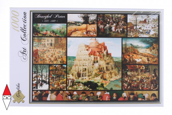 GRAFIKA, Grafika-00834, 3663384008344, PUZZLE ARTE GRAFIKA COLLAGE BRUEGHEL IL VECCHIO PITTURA FIAMMINGA 1000 PZ