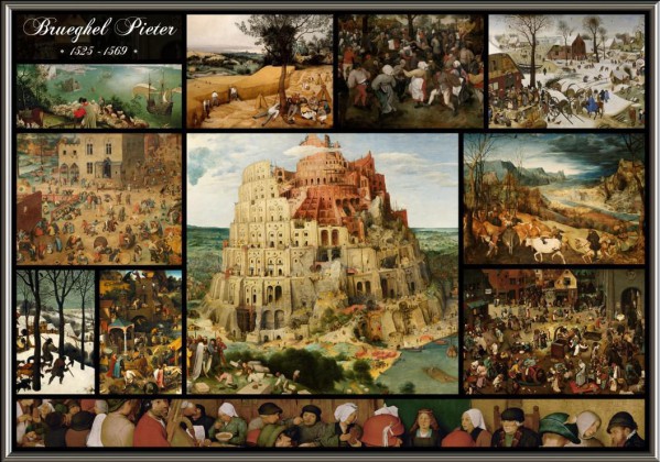 GRAFIKA, Grafika-00834, 3663384008344, PUZZLE ARTE GRAFIKA COLLAGE BRUEGHEL IL VECCHIO PITTURA FIAMMINGA 1000 PZ
