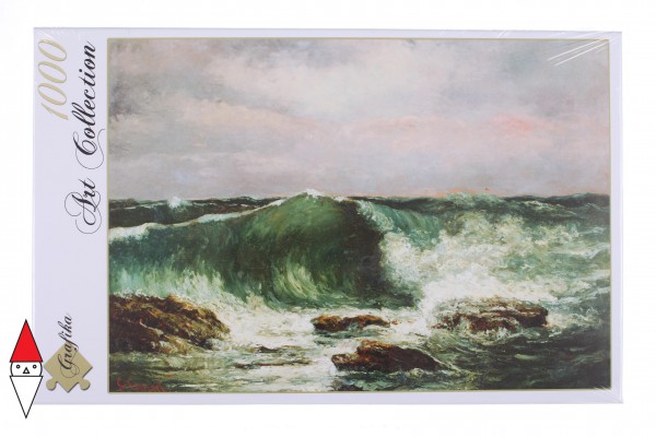GRAFIKA, Grafika-01157, 3663384011573, PUZZLE ARTE GRAFIKA GUSTAVE COURBET LA VAGUE 1870 PITTURA 1800 1000 PZ