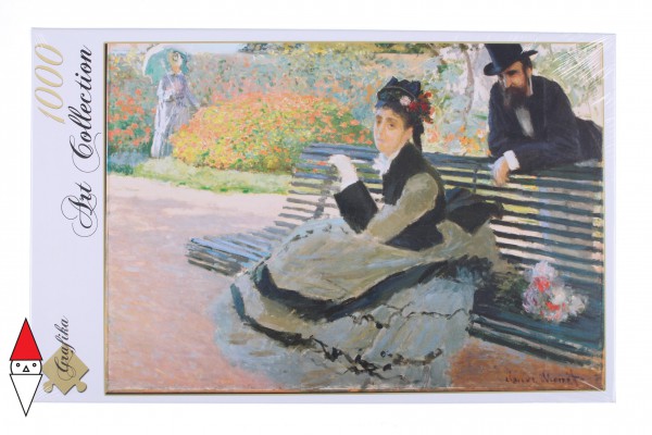 GRAFIKA, Grafika-00885, 3663384008856, PUZZLE ARTE GRAFIKA CLAUDE MONET CAMILLE MONET 1873 IMPRESSIONISMO 1000 PZ