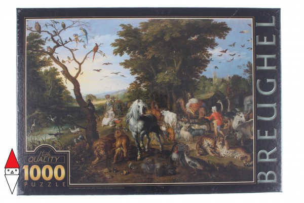 DTOYS, DToys-73778-BR02-(75253), 5947502875253, PUZZLE ARTE DTOYS BRUEGHEL INGRESSO DEGLI ANIMALI NELL ARCA DI NOE 1000 PZ