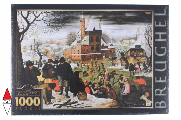DTOYS, DToys-66947-BR04-(70005), 5947502870005, PUZZLE ARTE DTOYS BRUEGHEL PIETER IL GIOVANE INVERNO PITTURA FIAMMINGA 1000 PZ