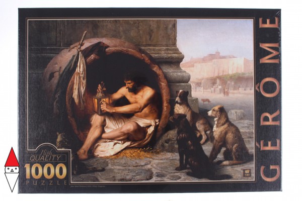 DTOYS, Dtoys-72726-GE04, 5947502875017, PUZZLE ARTE DTOYS JEAN-LEON GEROME : DIOGENE 1860 PITTURA 1800 1000 PZ