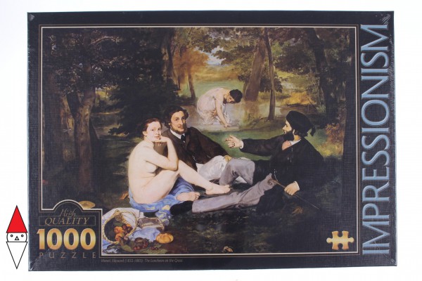 DTOYS, DToys-66961-IM09, 5947502866961, PUZZLE ARTE DTOYS MANET EDOUARD DEJEUNER SUR L HERBE IMPRESSIONISMO