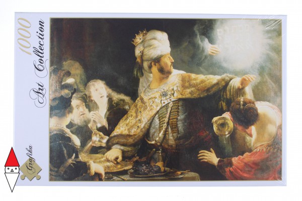 GRAFIKA, Grafika-01735, 3663384017353, PUZZLE ARTE GRAFIKA REMBRANDT LE FESTIN DE BALTHAZAR PITTURA FIAMMINGA 1000 PZ
