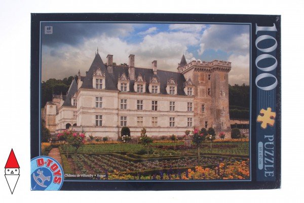 DTOYS, DToys-67562-FC04, 5947502869528, PUZZLE EDIFICI DTOYS CASTELLI CASTELLI DI FRANCIA CASTELLO DI VILLANDRY