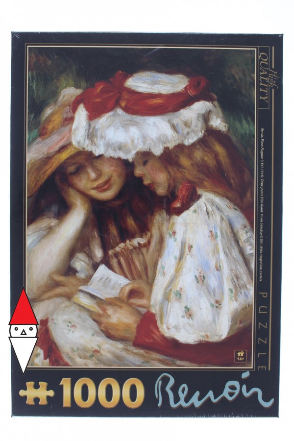 DTOYS, Dtoys-66909-RE02, 5947502866909, PUZZLE ARTE DTOYS RENOIR DEUX JEUNES FILLES LISANT IMPRESSIONISMO 1000 PZ