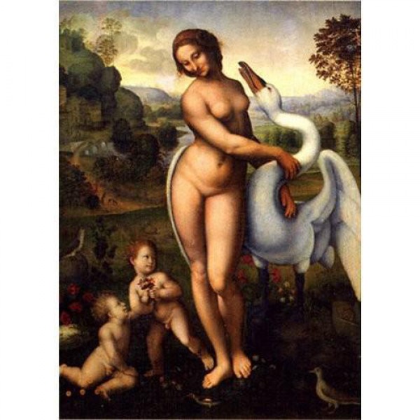 DTOYS, DToys-66954-RN01, 5947502866954, PUZZLE ARTE DTOYS LEONARDO DA VINCI LEDA RINASCIMENTO 1000 PZ