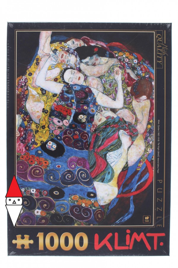 DTOYS, DToys-66923-KL05-(70135), 5947502870135, PUZZLE ARTE DTOYS KLIMT GUSTAV LA VERGINE (DETTAGLIO) PITTURA 1900 1000 PZ