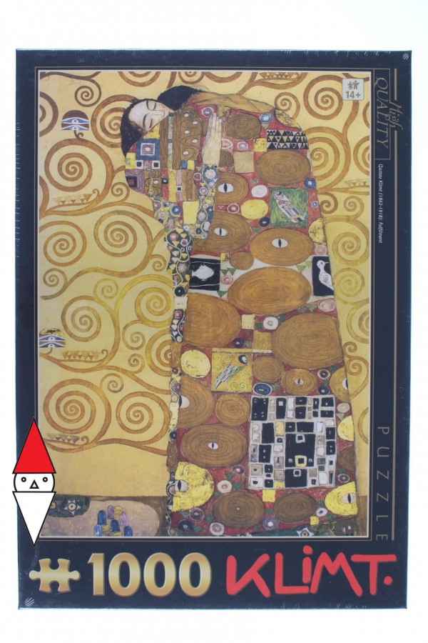 DTOYS, Dtoys-66923-KL12-(74560), 5947502874560, PUZZLE ARTE DTOYS GUSTAV KLIMT L ABBRACCIO PITTURA 1900 1000 PZ