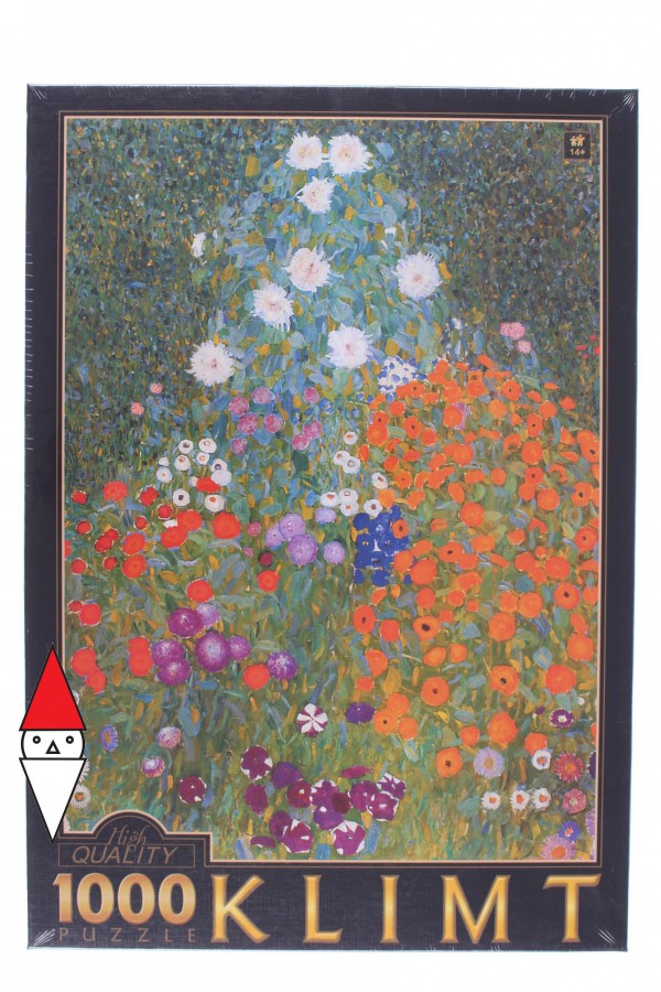DTOYS, Dtoys-66923-KL09-(74546), 5947502874546, PUZZLE ARTE DTOYS GUSTAV KLIMT GIARDINO FIORITO PITTURA 1900 1000 PZ