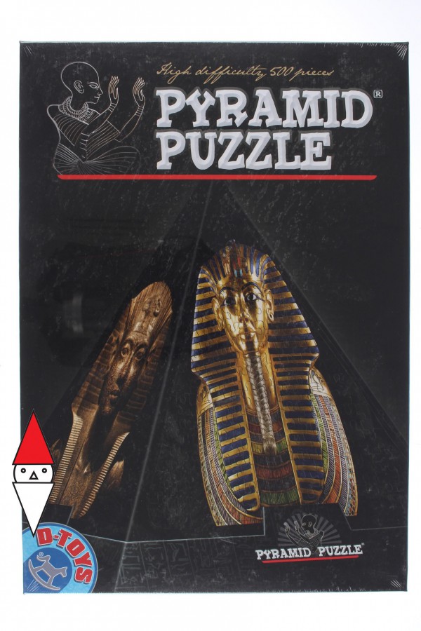 DTOYS, DToys-65957-PP02-(70432), 5947502870432, PUZZLE 3D DTOYS PIRAMIDE 3D EGITTO MASCHERE EGIZIE 500 PZ