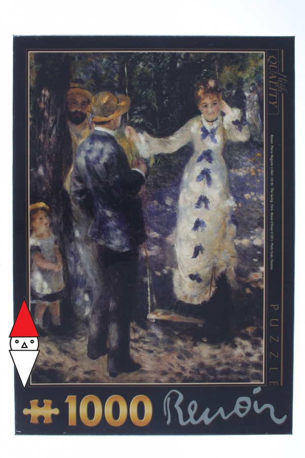 DTOYS, DToys-66909-RE03-(70333), 5947502870333, PUZZLE ARTE DTOYS RENOIR AUGUSTE LA BALANCOIRE IMPRESSIONISMO