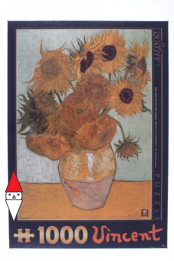 DTOYS, Dtoys-66916-VG01-(74157), 5947502874157, PUZZLE ARTE DTOYS VAN GOGH VINCENT I GIRASOLI IMPRESSIONISMO 1000 PZ