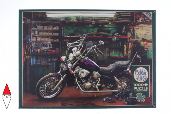 COBBLE HILL, Cobble-Hill-80200, 625012802000, PUZZLE MEZZI DI TRASPORTO COBBLE HILL / OUTSET MEDIA CHOPPER MOTO 1000 PZ