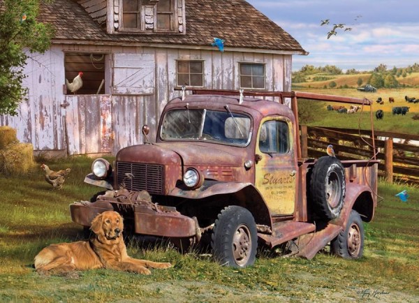 COBBLE HILL, Cobble-Hill-80199, 625012801997, PUZZLE MEZZI DI TRASPORTO COBBLE HILL / OUTSET MEDIA SUMMER TRUCK 1000PZ CAMION