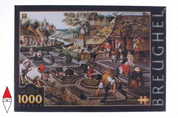 DTOYS, Dtoys-66947-BR01-(66947), 5947502874171, PUZZLE ARTE DTOYS BRUEGHEL IL GIOVANE PRIMAVERA PITTURA FIAMMINGA 1000 PZ