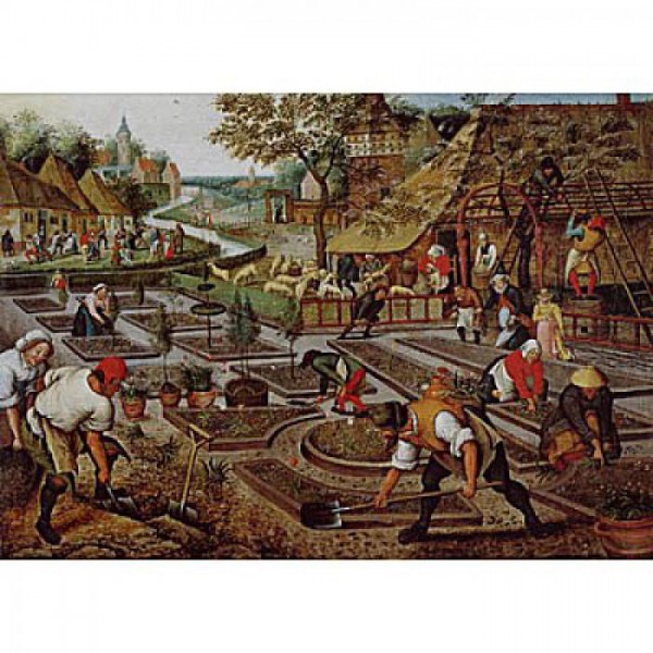 DTOYS, Dtoys-66947-BR01-(66947), 5947502874171, PUZZLE ARTE DTOYS BRUEGHEL IL GIOVANE PRIMAVERA PITTURA FIAMMINGA 1000 PZ