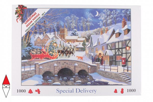 THE HOUSE OF PUZZLES, The-House-of-Puzzles-1240, 5060002001240, PUZZLE TEMATICO THE HOUSE OF PUZZLES NATALE SPECIAL DELIVERY 1000 PZ