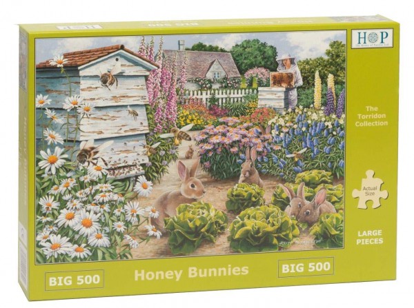 THE HOUSE OF PUZZLES, The-House-of-Puzzles-4890, 5060002004890, PUZZLE ANIMALI THE HOUSE OF PUZZLES CONIGLI PEZZI XXL HONEY BUNNIES 500PZ