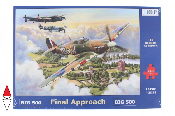 THE HOUSE OF PUZZLES, The-House-of-Puzzles-3510, 5060002003510, PUZZLE MEZZI DI TRASPORTO AEREI PEZZI XXL FINAL APPROACH 500PZ