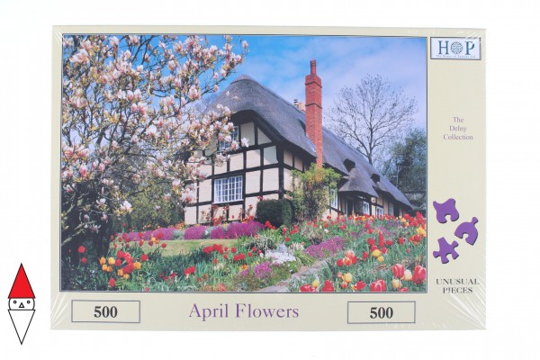 THE HOUSE OF PUZZLES, The-House-of-Puzzles-2643, 5060002002643, PUZZLE PAESAGGI THE HOUSE OF PUZZLES CAMPAGNA FIORI DI APRILE 500 PZ