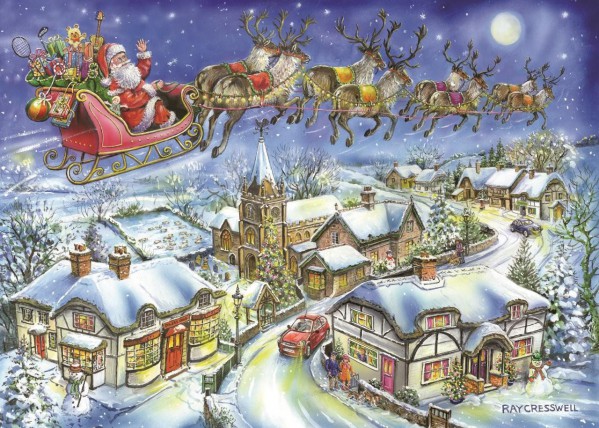 THE HOUSE OF PUZZLES, The-House-of-Puzzles-4494, 5060002004494, PUZZLE TEMATICO THE HOUSE OF PUZZLES NATALE CHRISTMAS EVE 500 PZ