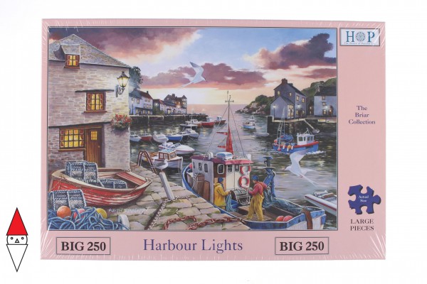 THE HOUSE OF PUZZLES, The-House-of-Puzzles-3428, 5060002003428, PUZZLE PAESAGGI THE HOUSE OF PUZZLES PORTI PEZZI XXL HARBOUR LIGHTS 250PZ