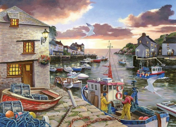 THE HOUSE OF PUZZLES, The-House-of-Puzzles-3428, 5060002003428, PUZZLE PAESAGGI THE HOUSE OF PUZZLES PORTI PEZZI XXL HARBOUR LIGHTS 250PZ