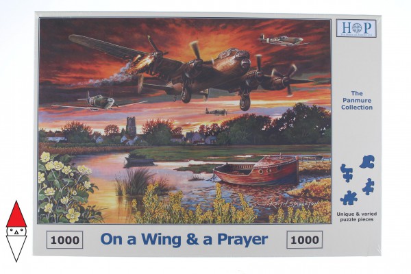 THE HOUSE OF PUZZLES, The-House-of-Puzzles-4241, 5060002004241, PUZZLE MEZZI DI TRASPORTO AEREI ON A WING AND A PRAYER 1000 PZ