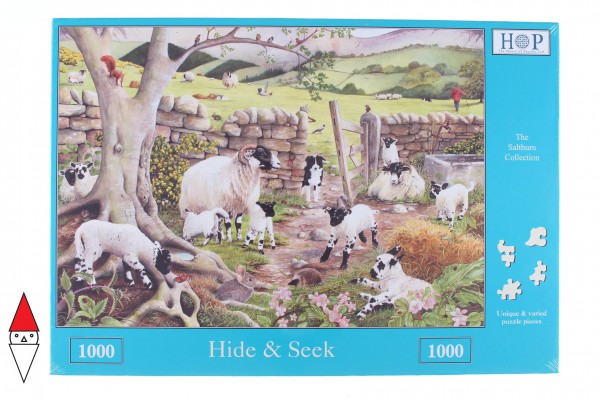 THE HOUSE OF PUZZLES, The-House-of-Puzzles-2308, 5060002002308, PUZZLE ANIMALI THE HOUSE OF PUZZLES CAPRE HIDE AND SEEK 1000 PZ