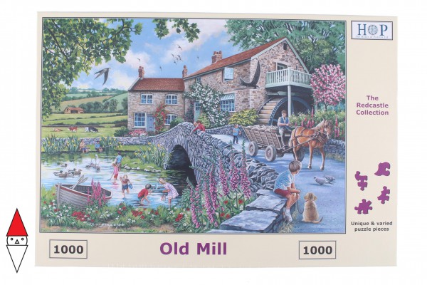 THE HOUSE OF PUZZLES, The-House-of-Puzzles-4999, 5060002004999, PUZZLE TEMATICO THE HOUSE OF PUZZLES CAMPAGNA OLD MILL VECCHIO MULINO 1000 PZ