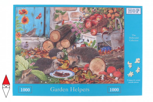 THE HOUSE OF PUZZLES, The-House-of-Puzzles-3206, 5060002003206, PUZZLE ANIMALI THE HOUSE OF PUZZLES RICCI GARDEN HELPERS 1000 PZ