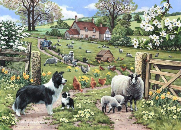 THE HOUSE OF PUZZLES, The-House-of-Puzzles-4975, 5060002004975, PUZZLE ANIMALI THE HOUSE OF PUZZLES PECORE EARLY LEARNING 1000 PZ