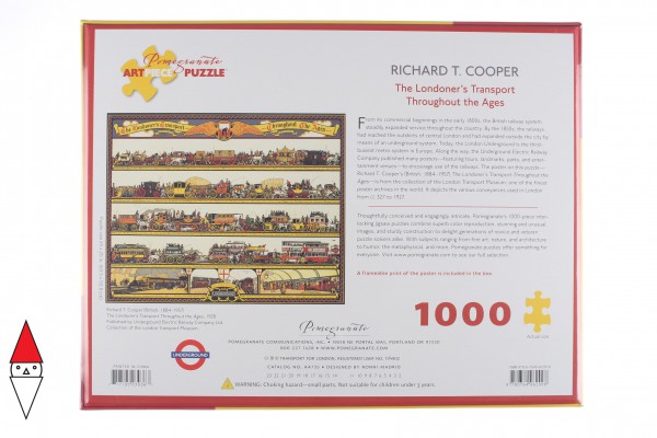POMEGRANATE, Pomegranate-AA735, 9780764962998, PUZZLE ARTE POMEGRANATE STAMPE I TRASPORTI DI LONDRA 1000 PZ