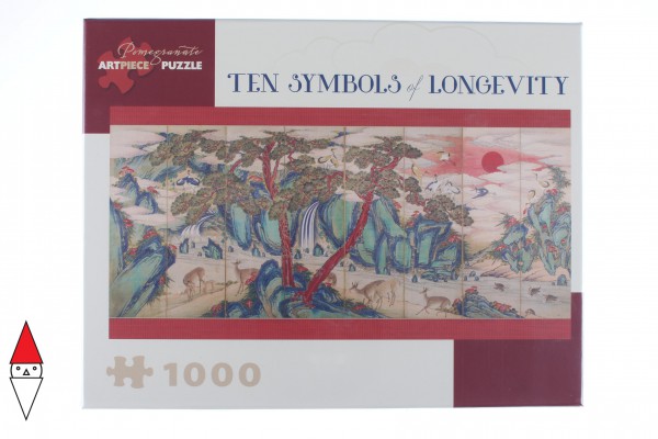 POMEGRANATE, Pomegranate-AA918, 9780764972546, PUZZLE ARTE POMEGRANATE ARTE ORIENTALE DYNASTY TEN SYMBOLS OF LONGEVITY 1000 PZ