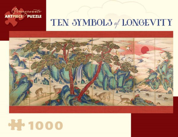 POMEGRANATE, Pomegranate-AA918, 9780764972546, PUZZLE ARTE POMEGRANATE ARTE ORIENTALE DYNASTY TEN SYMBOLS OF LONGEVITY 1000 PZ