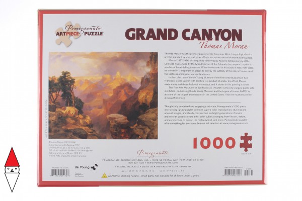 POMEGRANATE, Pomegranate-AA312, 9780764933257, PUZZLE ARTE POMEGRANATE PITTURA 1900 THOMAS MORAN GRAND CANYON 1000 PZ