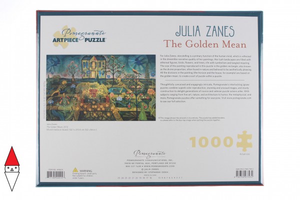 POMEGRANATE, Pomegranate-AA929, 9780764973932, PUZZLE ARTE POMEGRANATE ARTE CONTEMPORANEA JULIA ZANES THE GOLDEN MEAN 1000 PZ