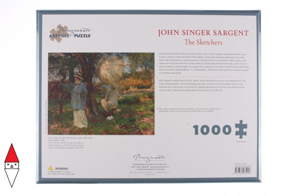 POMEGRANATE, Pomegranate-AA1047, 9780764985058, PUZZLE ARTE POMEGRANATE PITTURA 1900 SINGER SARGENT THE SKETCHERS 1000 PZ