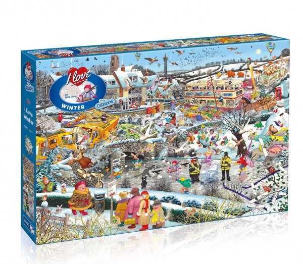 GIBSONS, G7056, 5012269070569, PUZZLE TEMATICO GIBSONS INVERNO I LOVE WINTER 1000 PZ