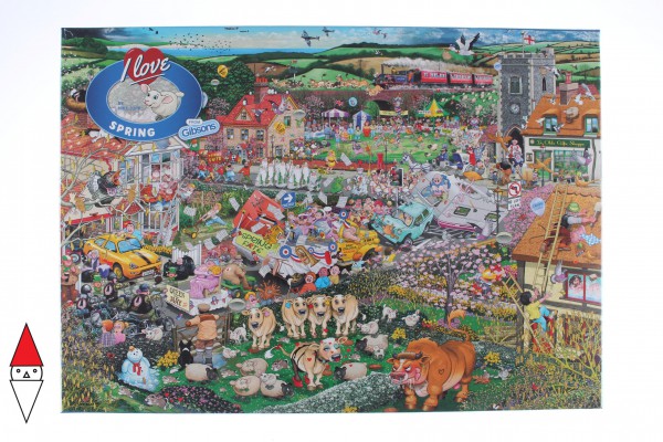 GIBSONS, G7021, 5012269070217, PUZZLE TEMATICO GIBSONS PRIMAVERA I LOVE SPRING 1000 PZ