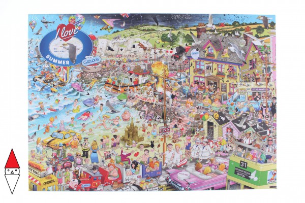 GIBSONS, G7038, 5012269070385, PUZZLE TEMATICO GIBSONS ESTATE I LOVE SUMMER 1000 PZ