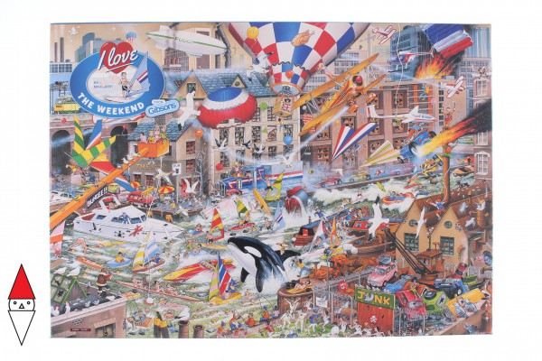 GIBSONS, G787, 5012269007879, PUZZLE TEMATICO GIBSONS CITTA I LOVE THE WEEKEND 1000 PZ