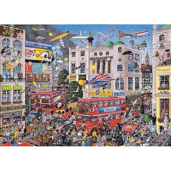 GIBSONS, G579, 5012269005790, PUZZLE TEMATICO GIBSONS CITTA I LOVE LONDON LONDRA 1000 PZ