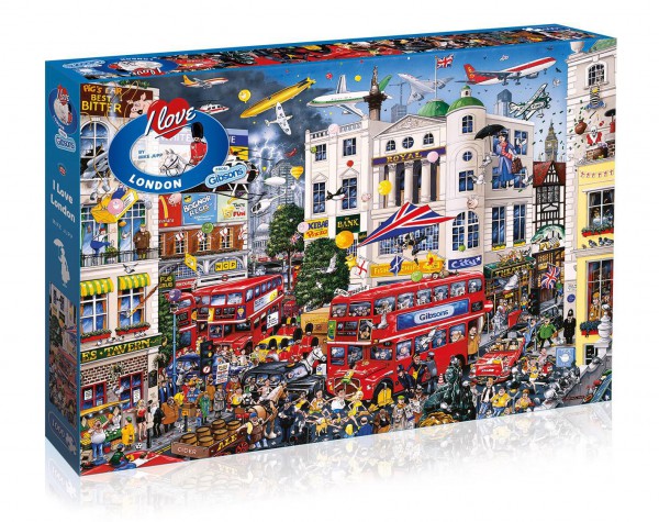 GIBSONS, G579, 5012269005790, PUZZLE TEMATICO GIBSONS CITTA I LOVE LONDON LONDRA 1000 PZ