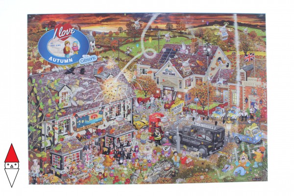 GIBSONS, G7084, 5012269070842, PUZZLE TEMATICO GIBSONS AUTUNNO I LOVE AUTUMN 1000 PZ